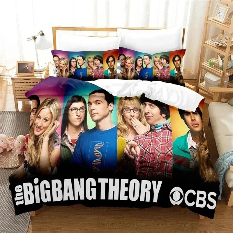 

Big Bang Theory 3D NEW Duvet Cover Pillowcase Bedding Set Adult Boy Girl Bedroom Decoration Children Single Double Large