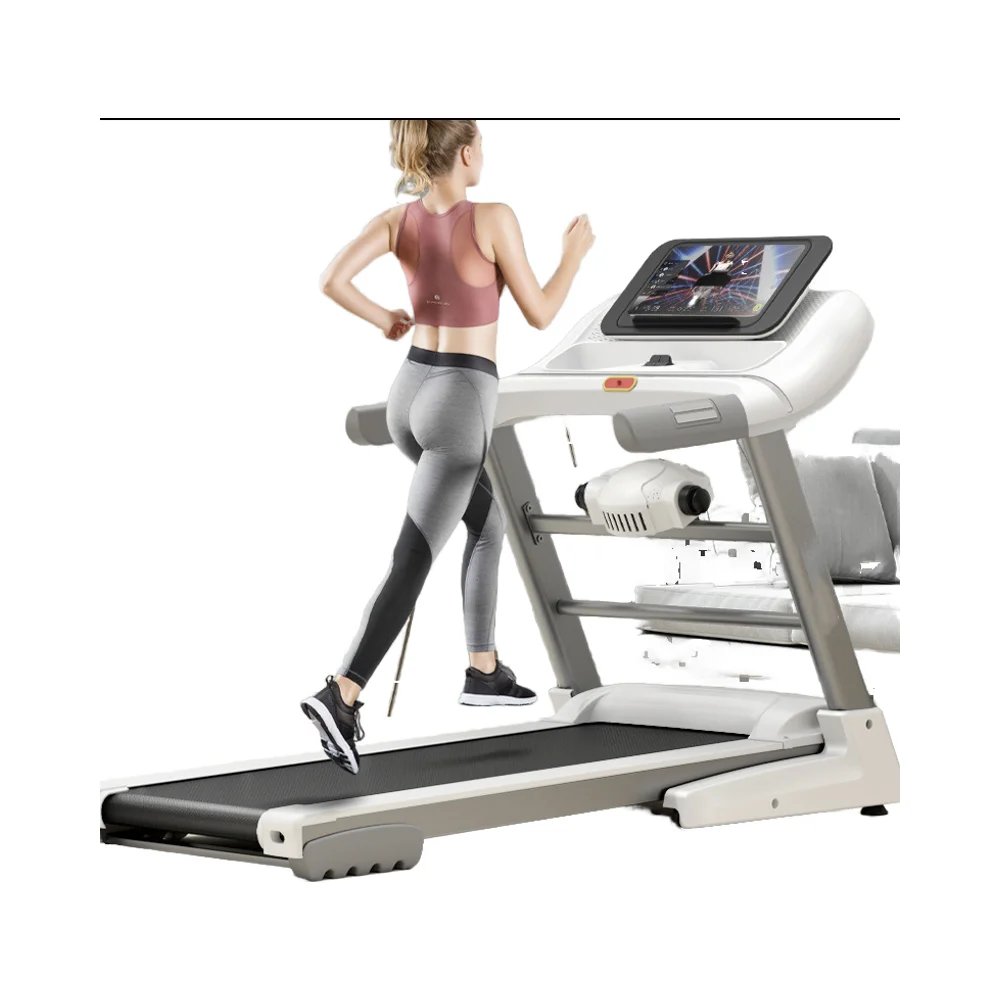 Cinta de correr eléctrica profesional para deportes de interior, equipo de Fitness plegable grande para el hogar, para correr, uso doméstico, 2025