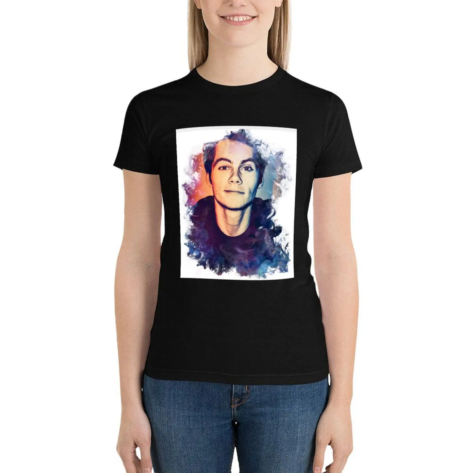 Dylan O’Brien Vintage art T-Shirt Blouse graphics korean Women's clothes