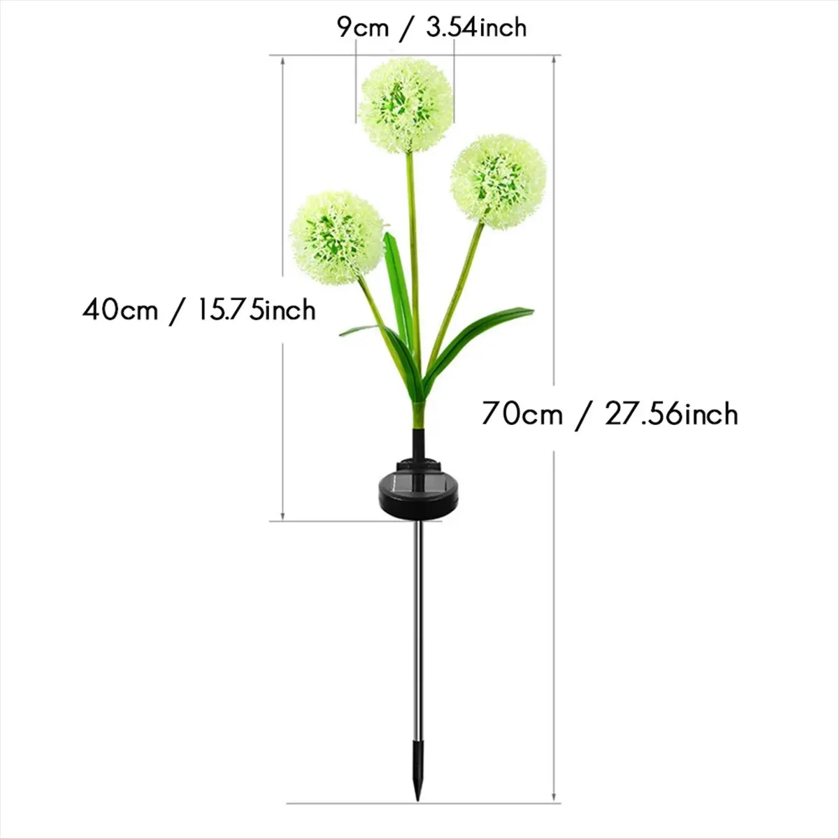 

*A14E 2 шт. солнечная светодиодная наземная лампа наружного освещения солнечная цветочная лампа для наружного сада, двора