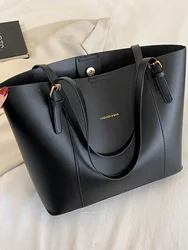 Retro simple and atmospheric commuting bag for women 2024 new stylish large capacity shoulder tote bag