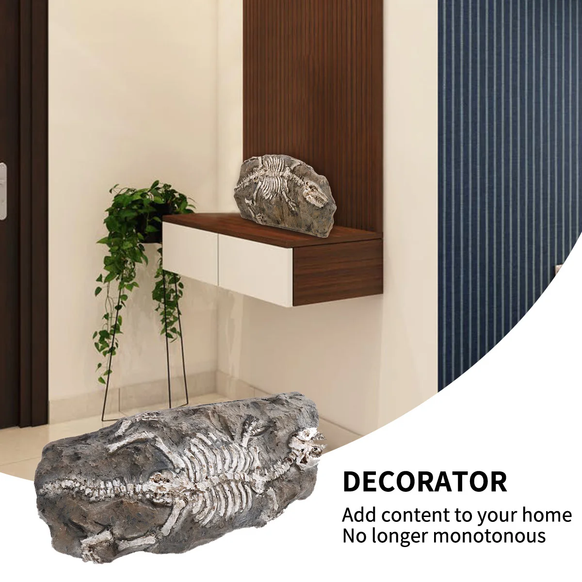 

1Pcs Dinosaur Fossil Resin Decor for Aquarium Fish Tank Ornament Creative Landscape Design Enhances Visual Appeal Bathroom