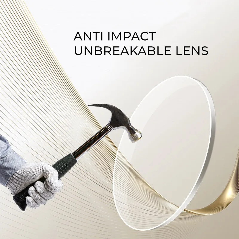 1.591 Index Prescription Polycarbonate Lenses Anti Impact Unbreakable Glasses Good For Sports Use Great Hardness