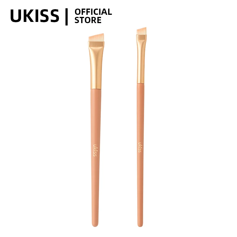 UKISS 2PCS Makeup Brush Eyebrow Brush + Eyeliner Brush Angled Blade Brush Man-made Fiber Bristles