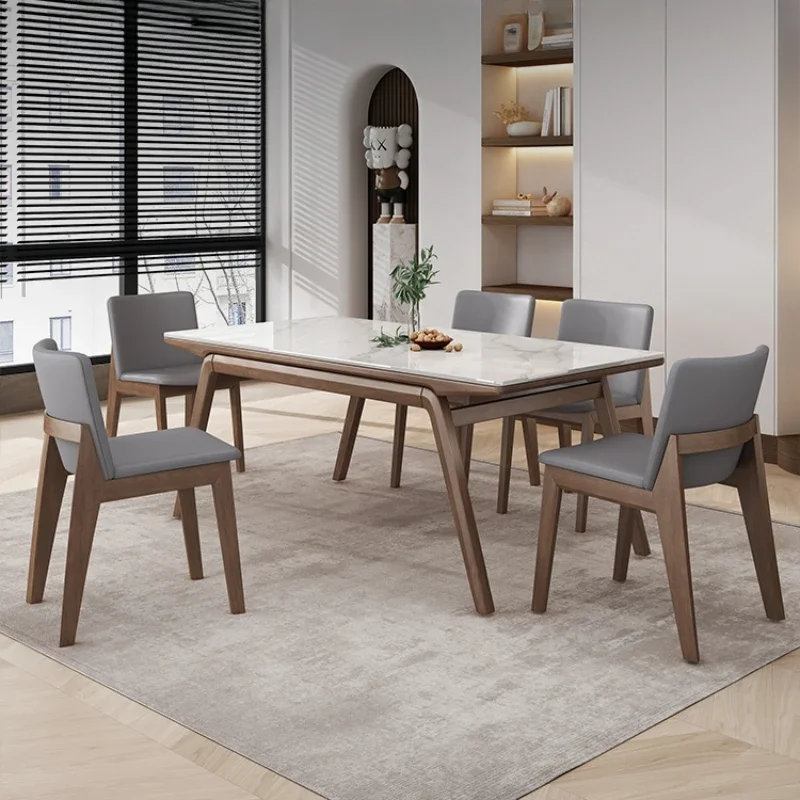 Dining Tables Wooden Living Tables Coffee Room Hotel Slate Luxury Design Kitchen Dining Nordic Esstische Home Furniture SR50DT