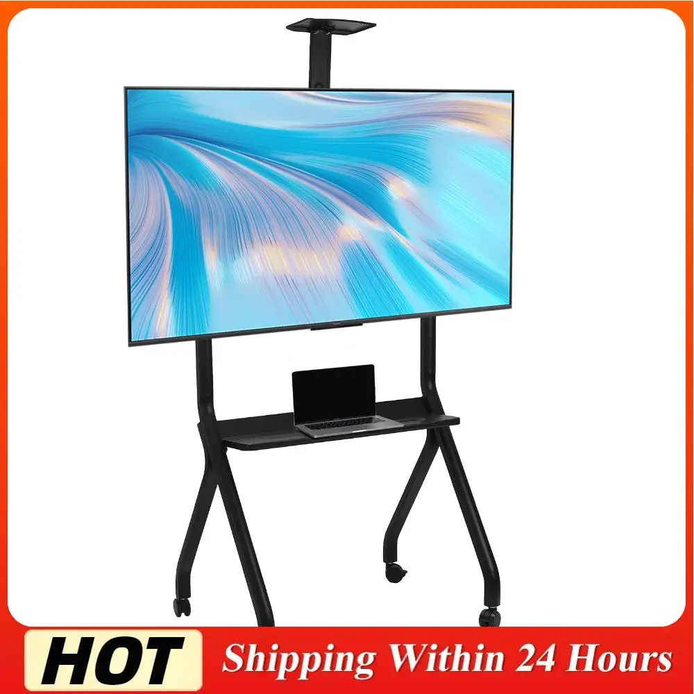 

Mobile TV Display Stand for 42-75in Interactive Whiteboards & TVs Universal TV Stand Height Adjustable for E-Learning & Teaching