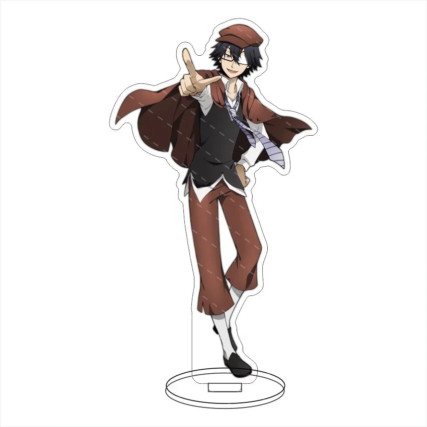 ‌ Figura de Anime de 16 cm de Bungo Stray Dogs ‌ Figura ‌ Dazai Osamu, Nakajima Atsushi, Nakahara Chuuya, Fyodor D. Cos, Adornos de Acrílico, Regalos