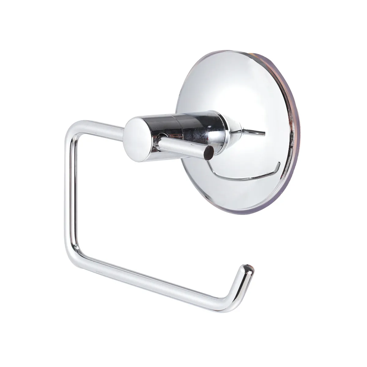 

Premium Stainless Steel Vacuum Suction Toilet Paper Holder with Upturned Towel Rack for Bathroom Wall Free