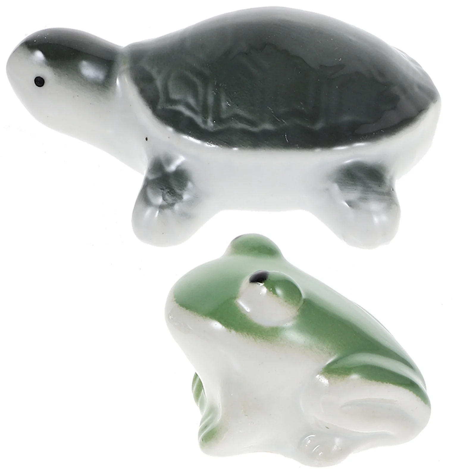 

2Pcs Ceramic Floating Animals Decorations Fish Tank Aquariums Pool Adornments Charming Realistic Aquarium Decors