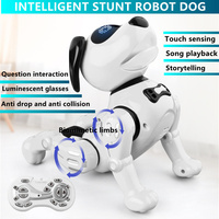 Wireless Electric Pet Remote Control Robot Dog 120Mins Music Dancing Cute Styling Stunt Handstand Touch Sensing RC Robot Dog Toy