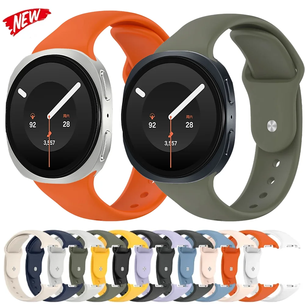 Nahtloses Sportarmband aus weichem Silikon für Samsung Galaxy Watch 9 8 40mm 44mm, Komfortables Armband Galaxy Watch 8 Classic 46mm