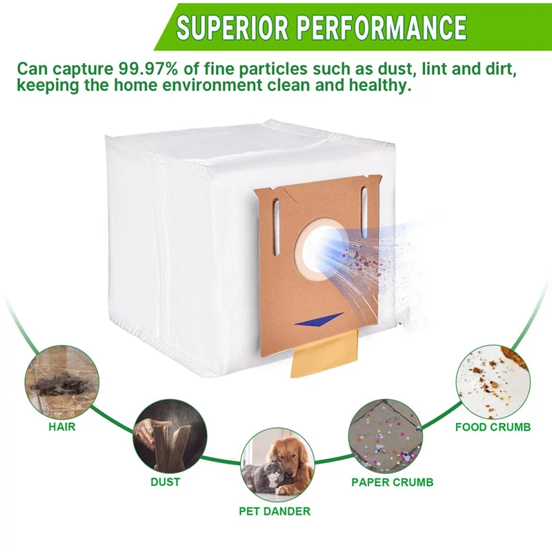 A01M-8Pcs كيس لجميع الغبار ل ECOVACS Deebot T8 AIVI/T8 Max/N8 Pro Plus/Ozmo T8/N8 Pro/T9 AIVI/T9 PRO/DX93/DDX96 أكياس مكنسة الروبوت جزء