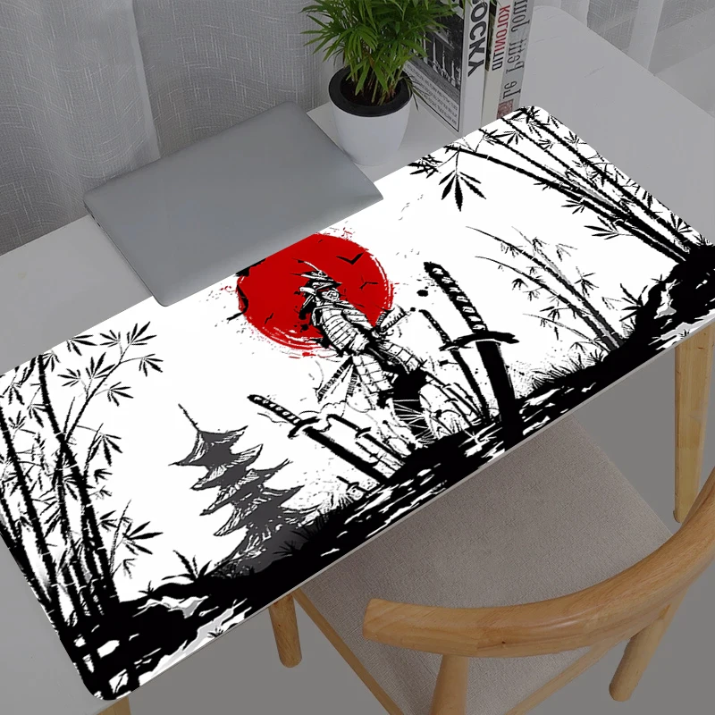 Mouse pad Japanese samurai Computer Laptop Anime Keyboard Mouse Mat Large Mousepad Keyboards Gamers Decoracion Desk Mat