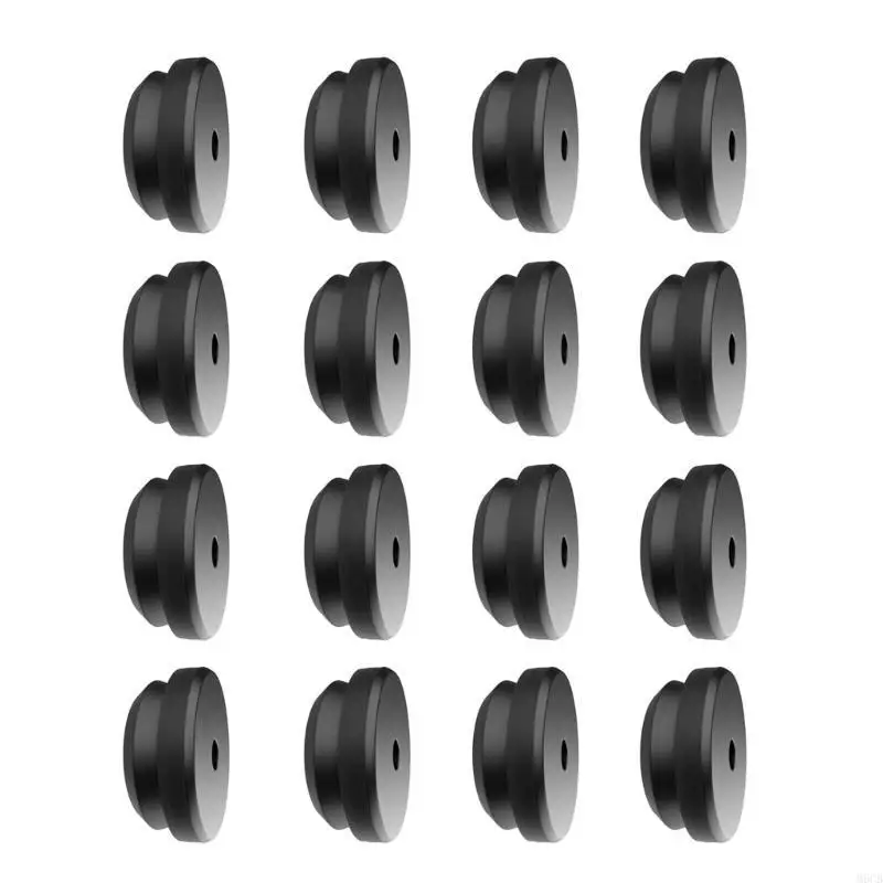 M6CB 16PCS Flexible Rubber Plugs Cooker Screw Tip Protectors Grommet Safety Covers