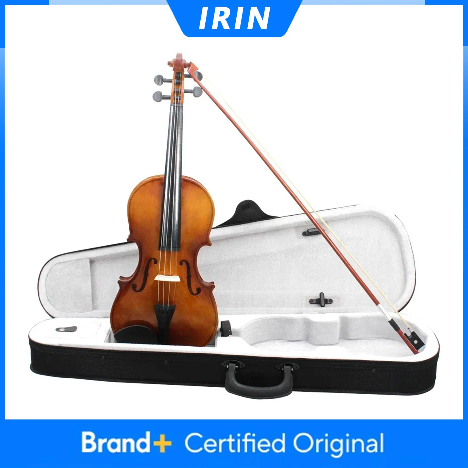IRIN 4/4 Violin Vintage Style Acoustic Fiddle Professional Violin Stringed Musical Instrument with Case Bow Beginner Gifts