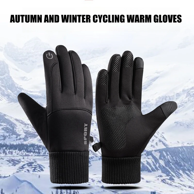 Winter Waterproof Men's Gloves Windproof Sports Fishing Touchscreen Driving Motorcycle Ski Non-slip Warm Cycling Women Gloves