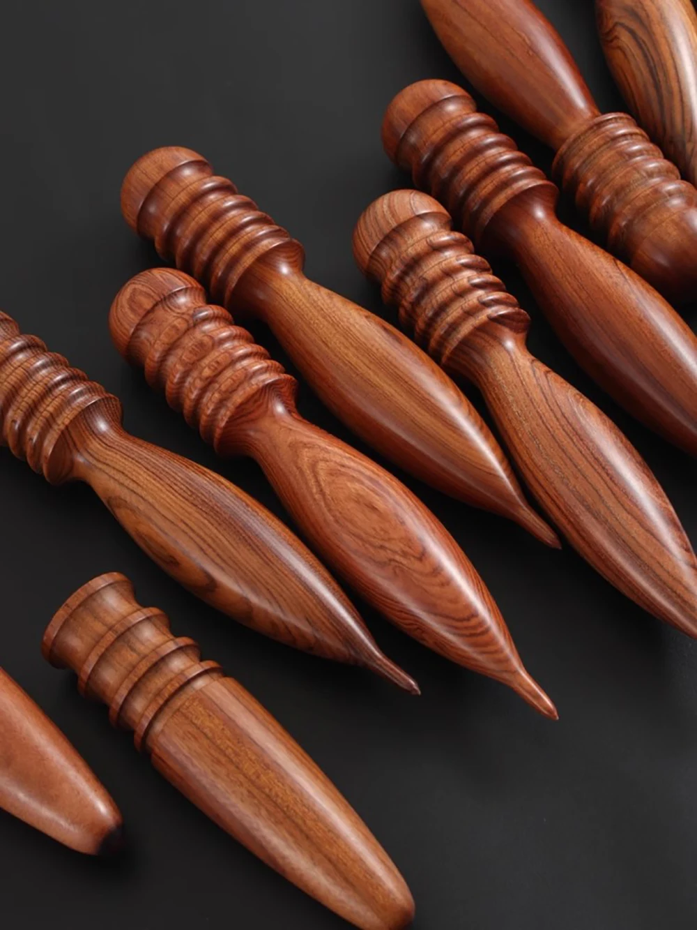 Leather Edge Burnisher Slicker Polisher Professional Polishing Rod High Density Africa Wood DIY Handmade Leathercraft Tools