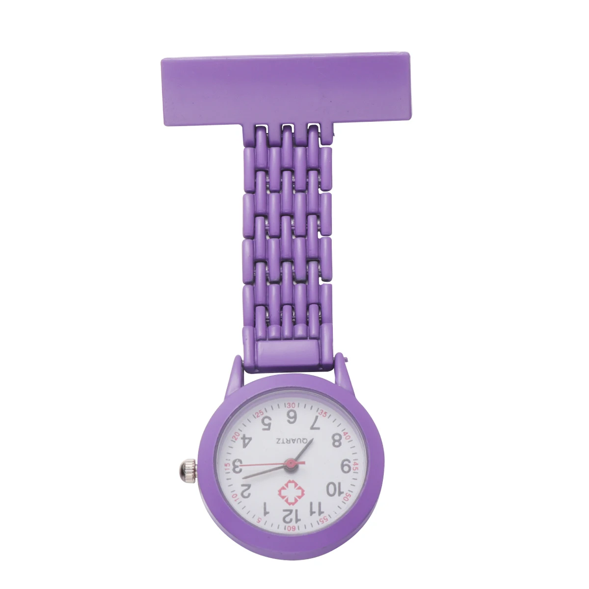 

Fashionable Medical Nurse Watch Hanging Pocket Watch Alloy Material Durable Portable Decoration Purple Color For Doctors