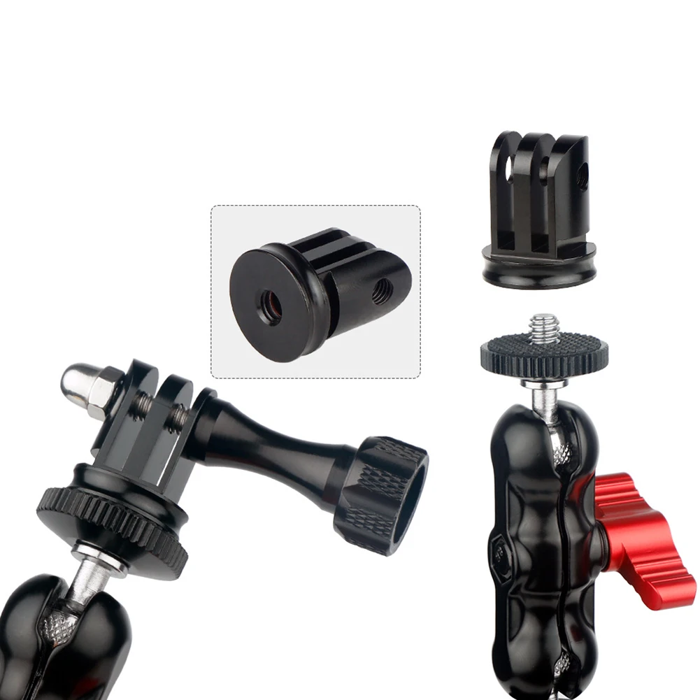 Clamp Accessories Bike Handlebar Mount 360-degree Rotation Aluminum Alloy Construction Anti-loosening Thumb Screws