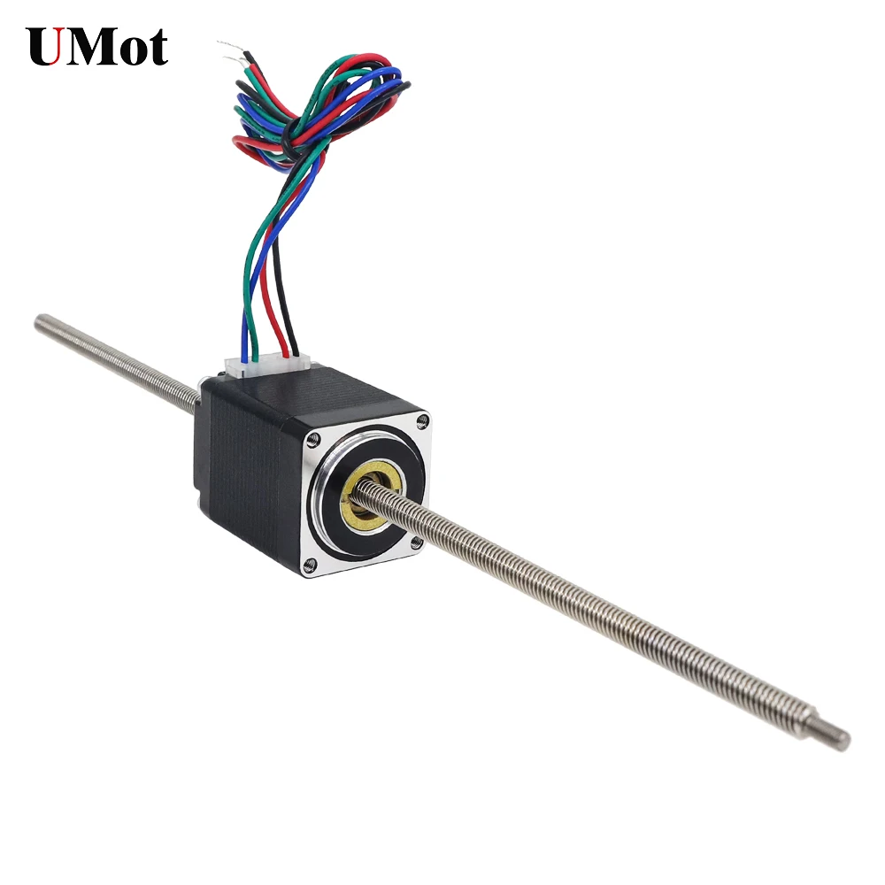 

40mm Nema 11 Thread Tr5 Non Captive Linear Lead Screw Stepper Motor With Screw Length 250mm Lead 2/4mm