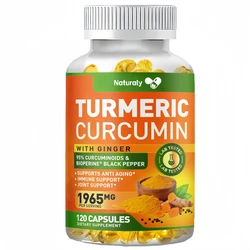 Organic Triple Strength Turmeric Capsules with95% Curcuminoids Joint & Healthy Inflammation Support