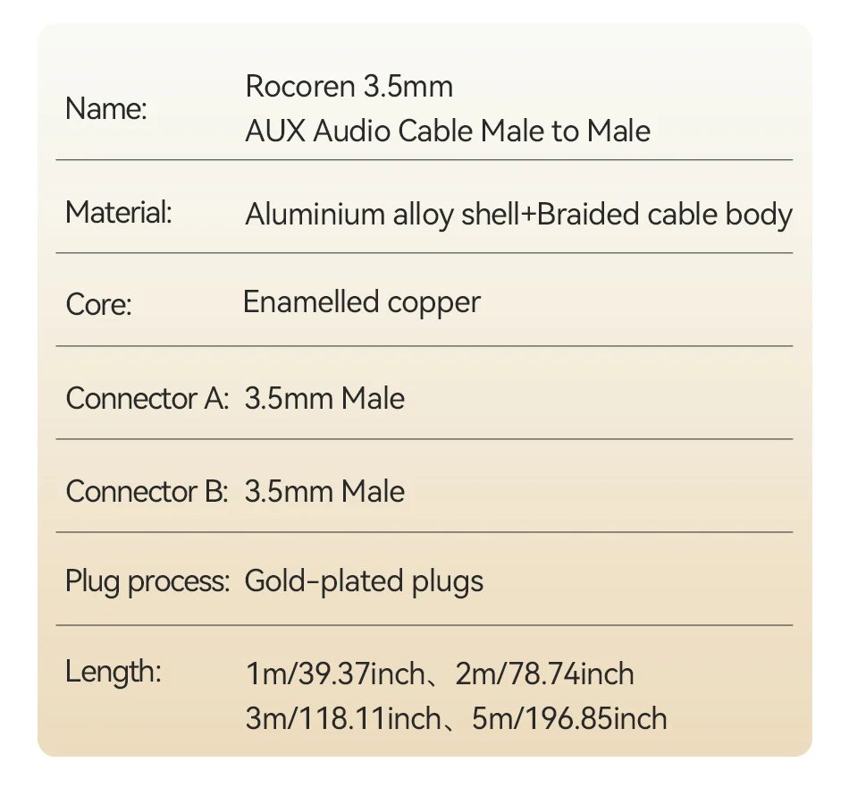 Rocoren Câble Jack 3.5mm AUX 1M Nylon Tressé Hi-Fi Mâle vers Mâle 23 S44928f8fa5484b769d6d76540f7681a8Z Rocoren Câble Jack 3.5mm AUX 1M Nylon Tressé Hi-Fi Mâle vers Mâle