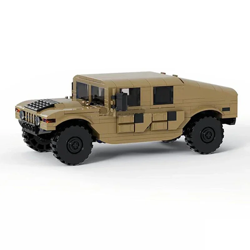 Décennie s de construction de modèle de voiture militaire, briques modulaires Moc, UnimAustin U4000, GMC H1, technologie de voiture, cadeaux de Noël, jouets de bricolage, ensembles d'assemblage