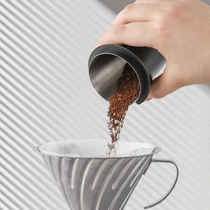 51/53/58MM Espresso Dosing Cup Stainless Steel Coffee Dosing Cup for Espresso Machine Wear Resistant Stainless Steel Coffeeware view 4