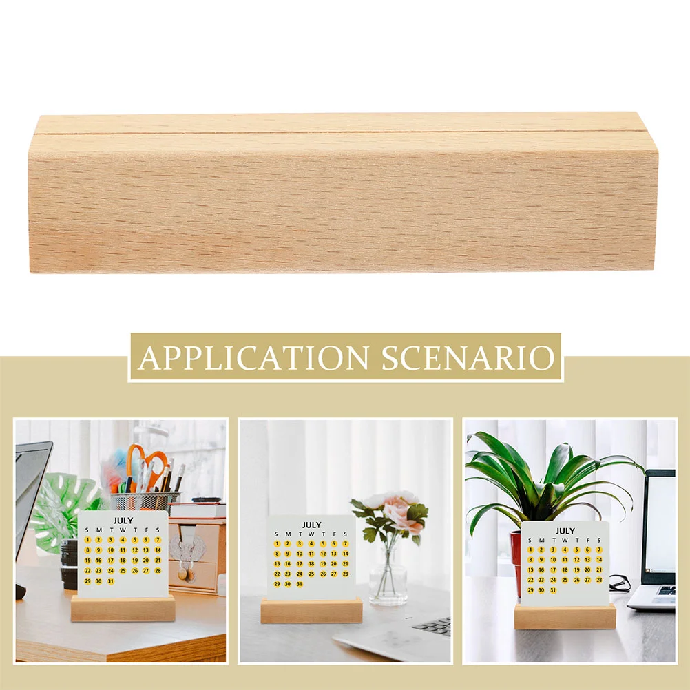 Soporte de madera para calendario, Bases para tarjetas, soporte de exhibición, suministro de juegos, 10 Uds.