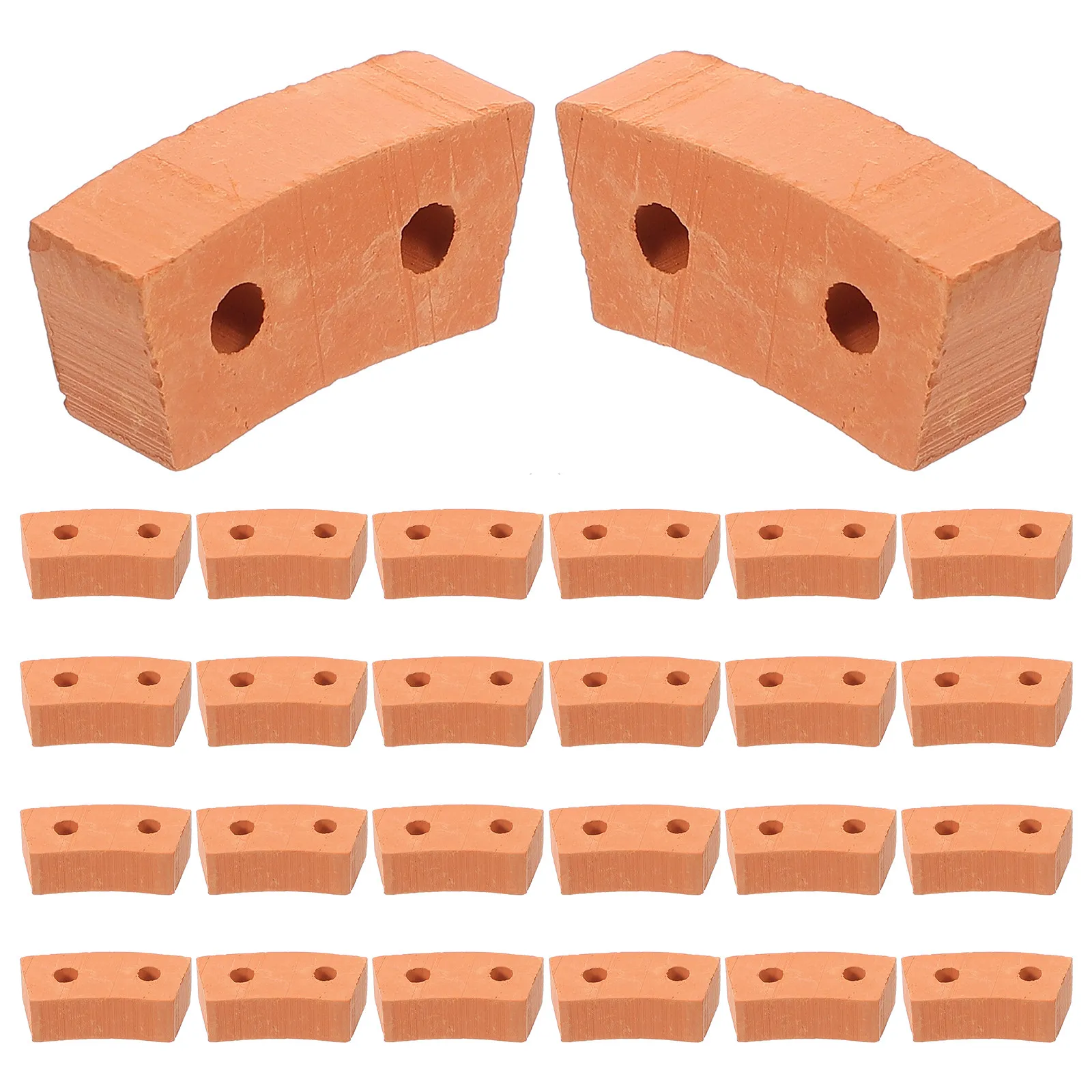 

30pcs Mini Bricks Models Miniature Landscaping Bricks Diy Building Set For Sand Table Cabin Castle Craft Kids Artificial Wall