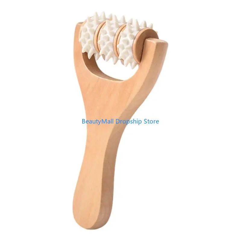 40JD Handheld Wooden Muscle Roller Massagers Deep Tissue Therapys Portable Body Recovery Tool For Athletes Professionals