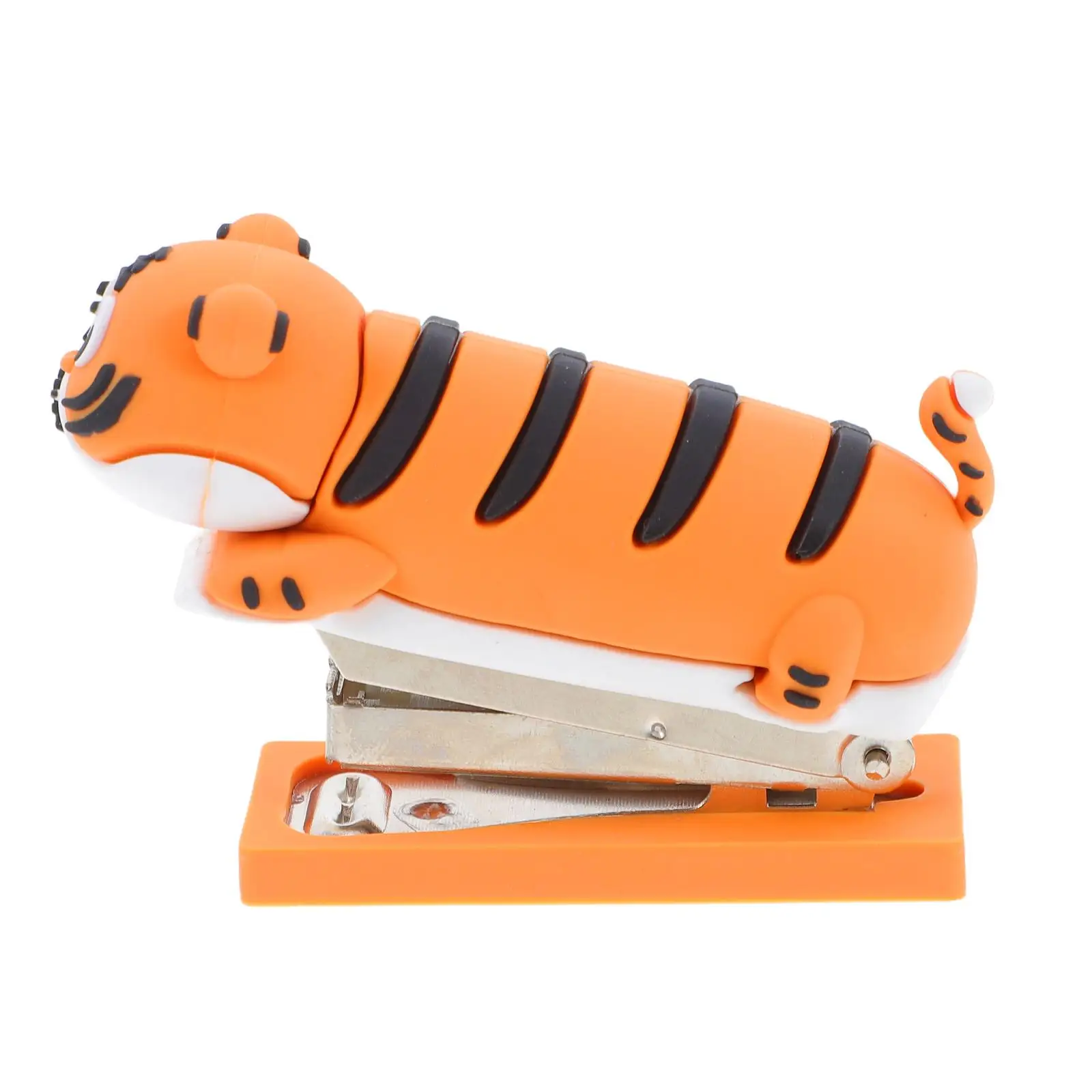 Tiger Stapler Animal Shaped Desk Supply Compact Lightweight Mini Portable Kids Teacher Classroom Use Effortless Paper Craft