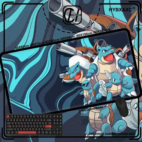 Anime Pokemon Mouse Pad Gengar Greninja Mewtwo Charizard Eevee XXL Mousepad Computer Keyboard Pad Manga Accessories Desk Mat