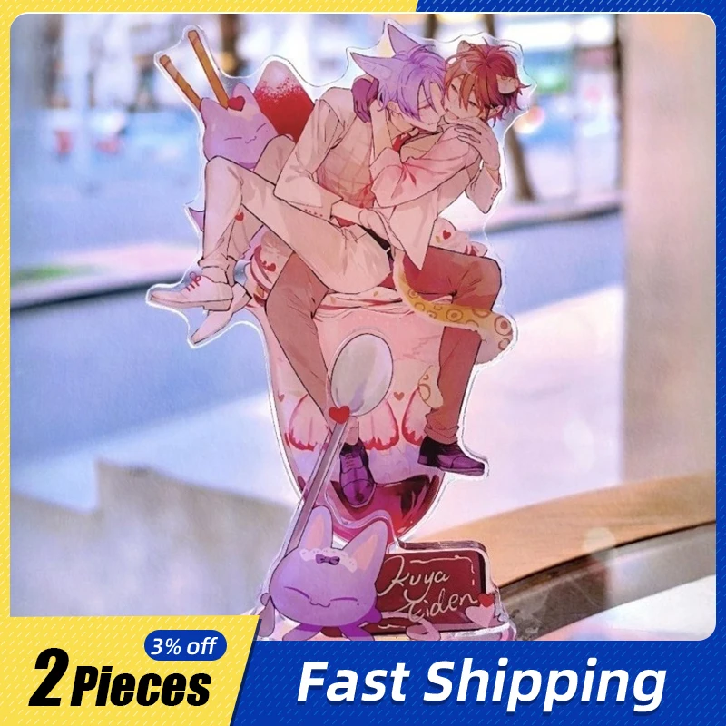 10cm/3.93in Acrylic Standing Plates Old World Sadness Anime Peripherals Table Top Accessories Display Funny Gift Room Decoration