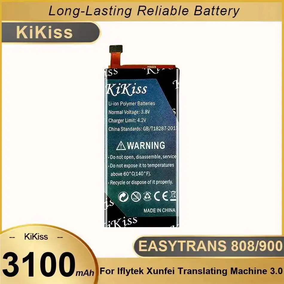 

Easytrans 808 900 3100 мАч экологически чистый для Iflytek Xunfei Translating Machine 3.0 безопасный переходной аккумулятор
