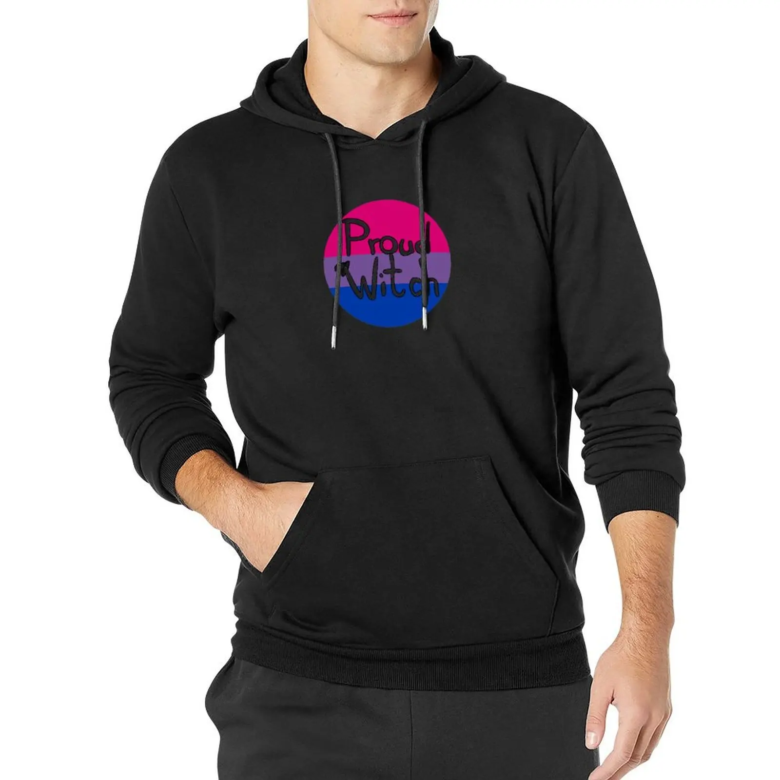 Copy of Proud Witch Bisexual variation 2 Pullover Hoodie men's winter sweater graphic t shirts men graphic hoodie