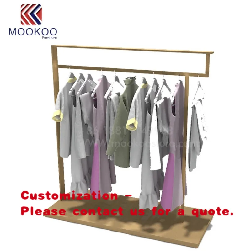 custom.Customized Modern Stainless Steel Retail Garment & Shoe Store Fixtures with Freestanding Design and Easy Assembly