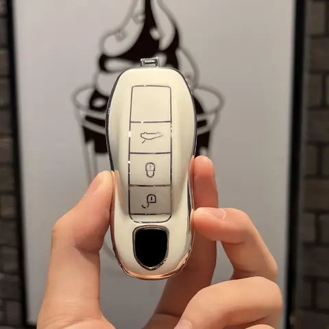 포르쉐 케이맨 911 Panamera Cayenne 718 Macan Boxster Kuvi 보호 키 케이스 액세서리에 대한 새로운 TPU 자동차 키 케이스 쉘 커버 Fob