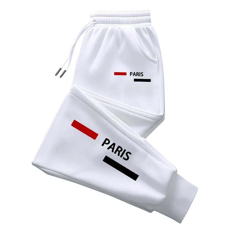 

Simple striped 2D printed, fashionable and high-quality spring and autumn trousers for both men and women versatile for daily us