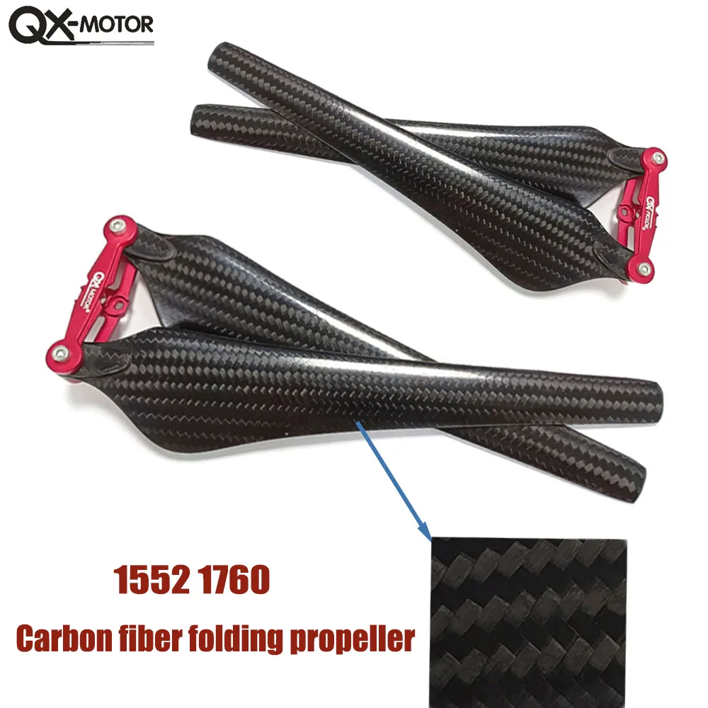 

QX-Motor 1552 1760 CW/CCW Carbon Fiber Folding Propeller, propulsion S800 S900 S1000 low-noise propeller multi rotor aircraft