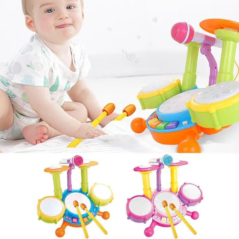 Toddler Drum Set Kids Drum Set Toddlers Musical Baby Educational Instruments Toys For Toddlers Girl Learning Activities Gifts