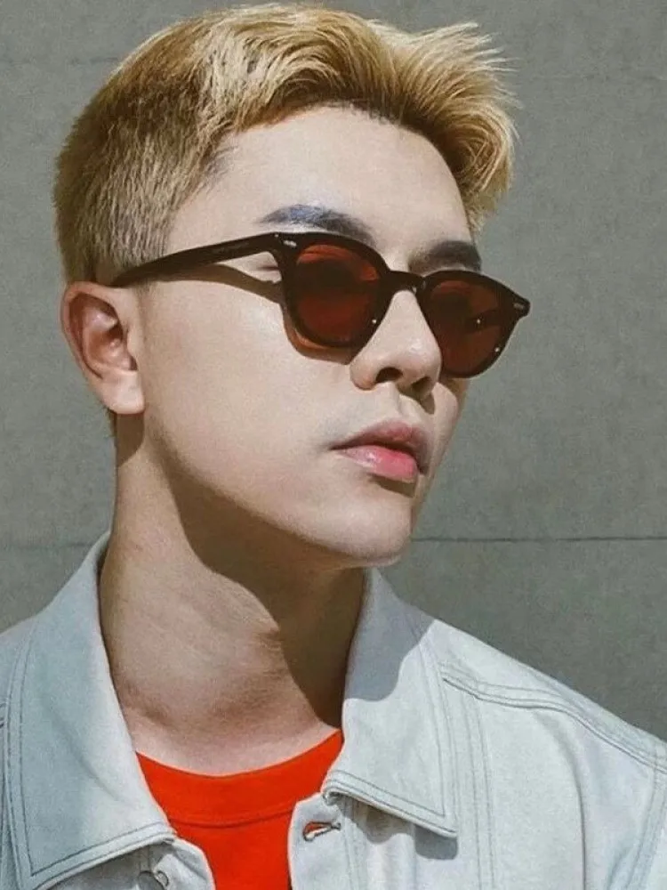 New Small Round Sunglasses for Men Women Vintage Fashion Anti Blue Light Glasses Sun Shades Driving Eyewear view 5