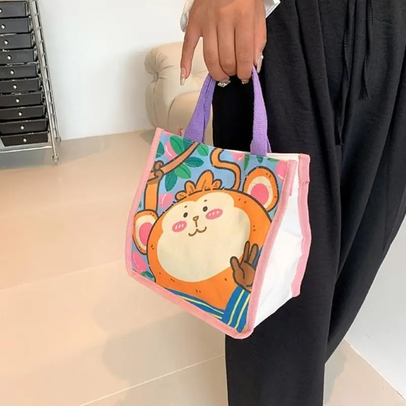 

Trendy Canvas Cartoon Shoulder Bag for Women Perfect for School and Casual Dates 20CA
