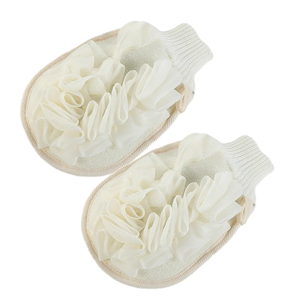 2 Pcs Bath Towel Scrub Glove Exfoliating Deep Gloves Body Skin Exfoliator for Exfoliation Shower Scrubber Painless Dead