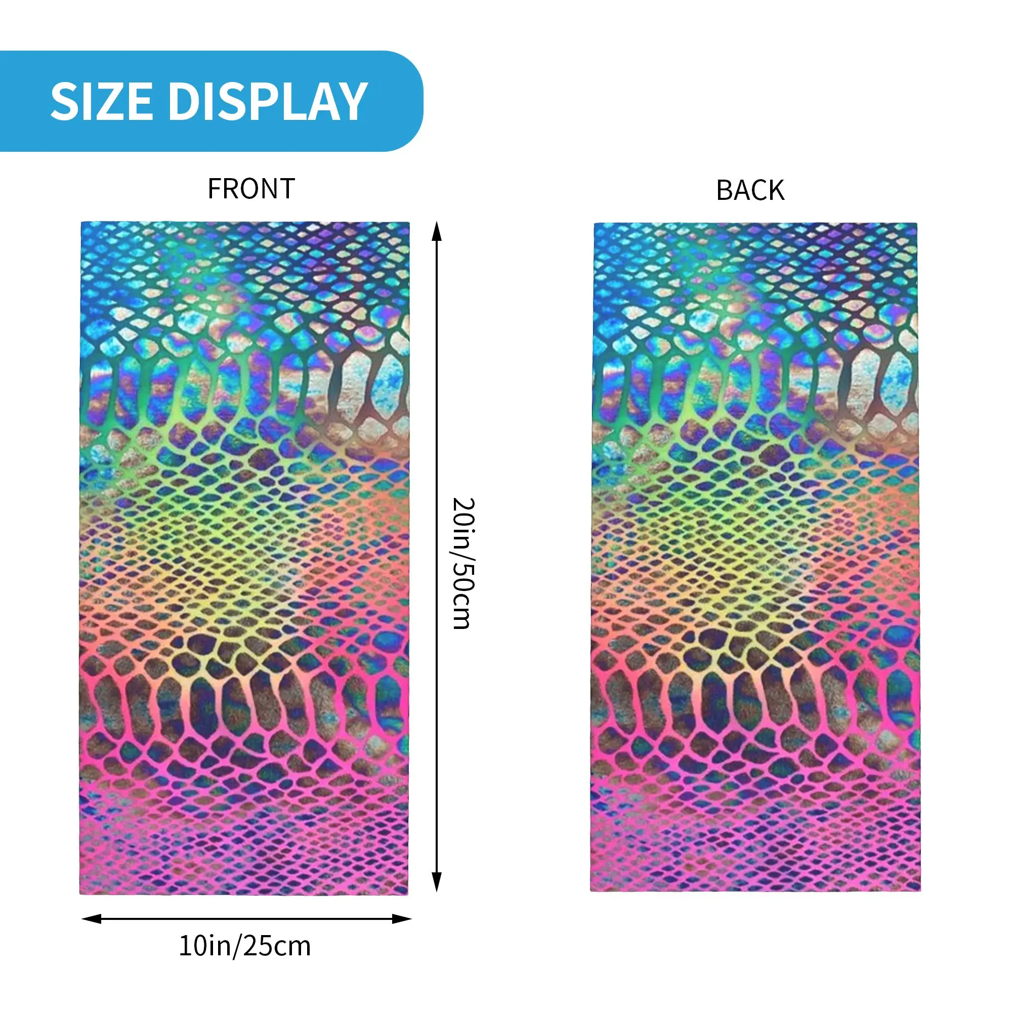 Snake Skin Bandana Neck Cover Printed Mask Scarf Headwear Cycling for Men Women Adult Washable