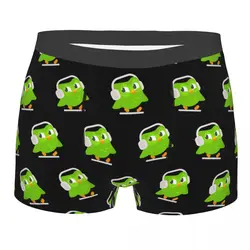 Duolingo Owl Duo Men's Boxer Briefs, Highly Breathable Underwear,High Quality 3D Print Shorts Birthday Gifts