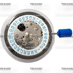NH35 Automatic Mechanical Movement white blue numbers date wheel High Accuracy 24 Jewels Mod Watch Replacement Date at 3:00