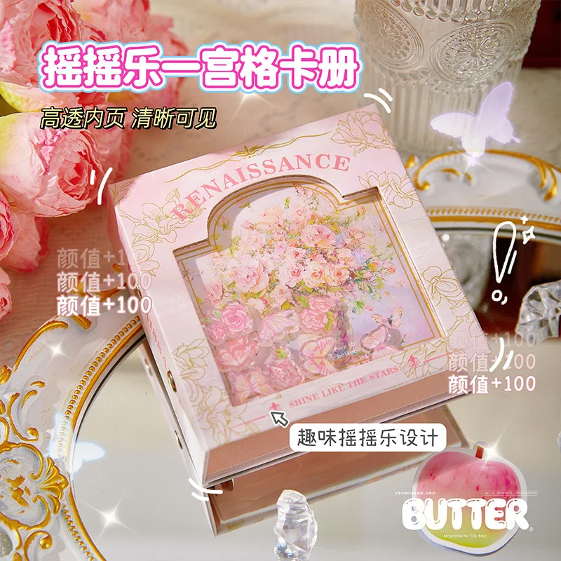 Picture 3: 2Pcs 1-Pocket Vintage Oil Painting Loose Leaf Photocard Binder for 3 Inch Polaroid Picture Card Storage Album
