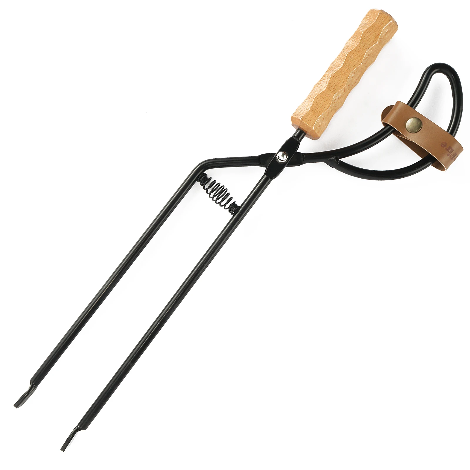 Firewood Tongs Campfire Fire Pit Fireplace Outdoor Indoor Campfire Stove Fire Pliers tool Lengthened anti-scald charcoal clips