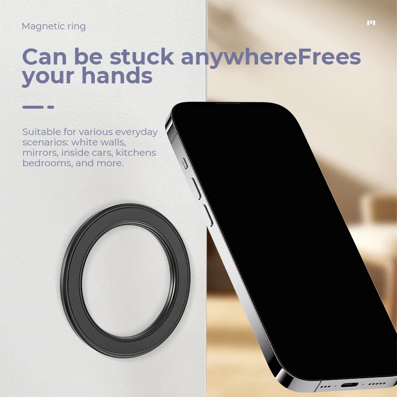 

The Wall Strong Magnetic Holder For Magsafe Bathroom Mirror Super Magnet Ring Bracket for iPhone 17 16 15 14 13 12 Pro/Plus/Max